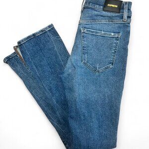 Express Women's Skyscraper Mid Rise Denim Jeans